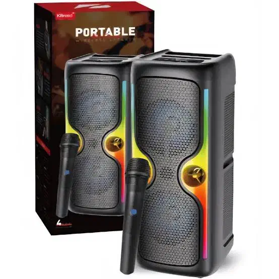 اسپیکر،پارتی باکس،میکروفون بیسیم kts|پخش‌کننده همراه|مشهد, پنجتن|دیوار