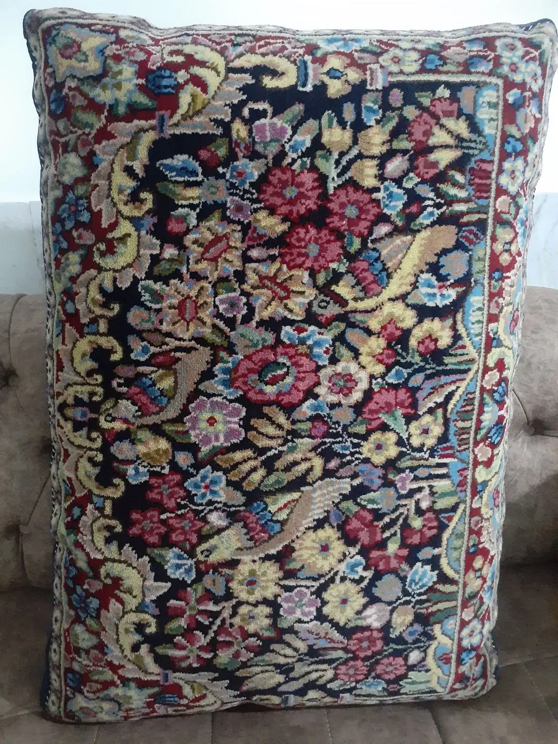 پشتی دست بافت|پشتی|کرمان, |دیوار