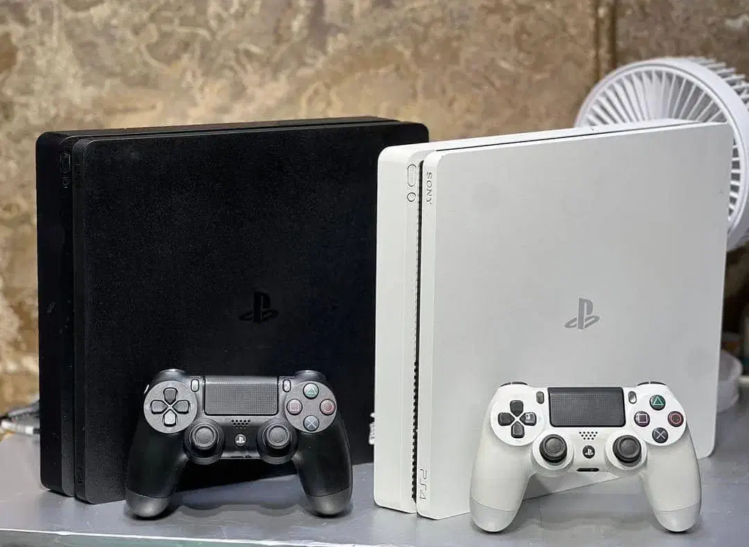 کنسول ps4 اسلیم یک ترابایت + دو دسته + فول بازی|کنسول، بازی ویدئویی و آنلاین|کرج, گوهردشت|دیوار
