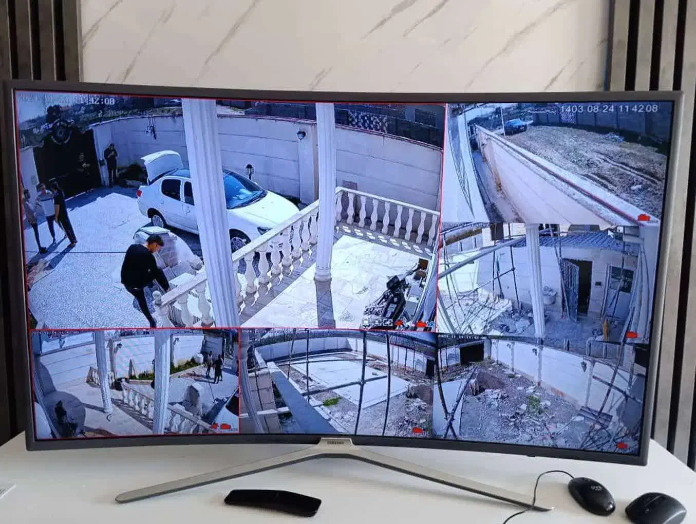 دوربین مداربسته|دوربین مداربسته|قم, لسانی|دیوار