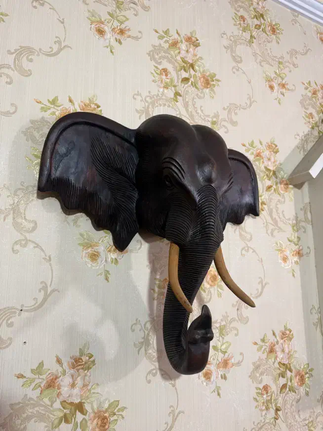 کله فیل چوبی انتیک وقدیمی|صنایع دستی و سایر لوازم تزئینی|تهران, فرودگاه مهرآباد|دیوار