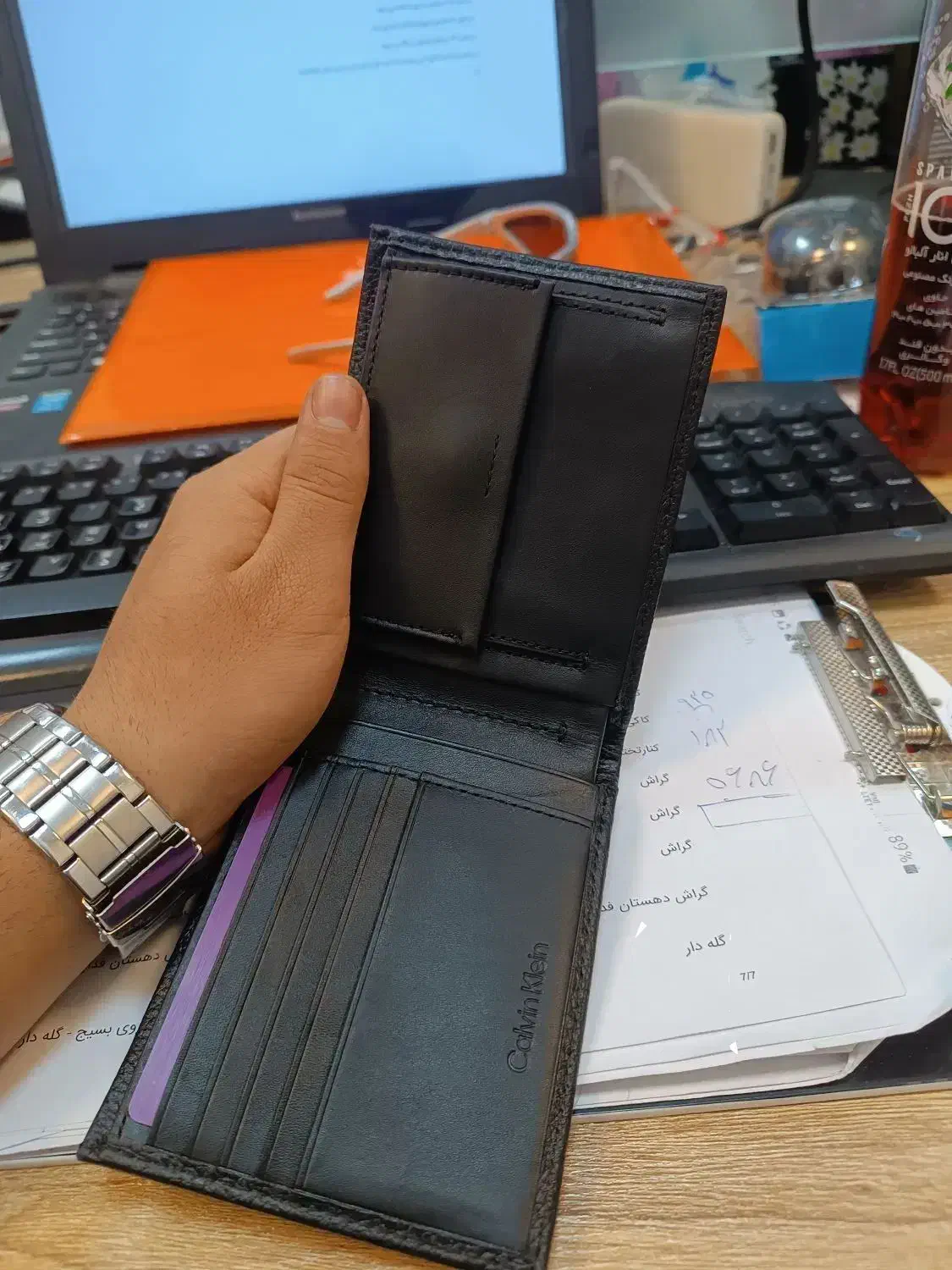 کیف پول calvin klein اورجینال|کیف، کفش، کمربند|شیراز, چنچنه|دیوار