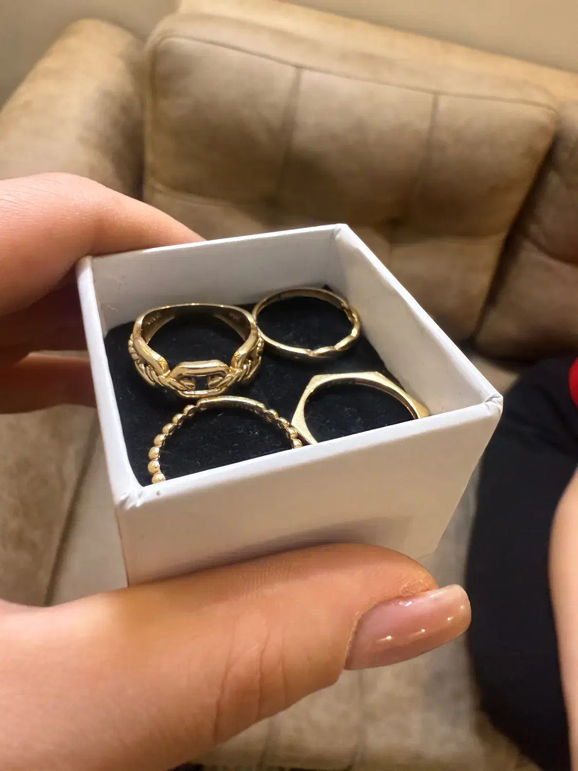 طلای نو گوشواره طلای ایتالیایی انگشترهای مینیمال|جواهرات|تهران, استقلال|دیوار