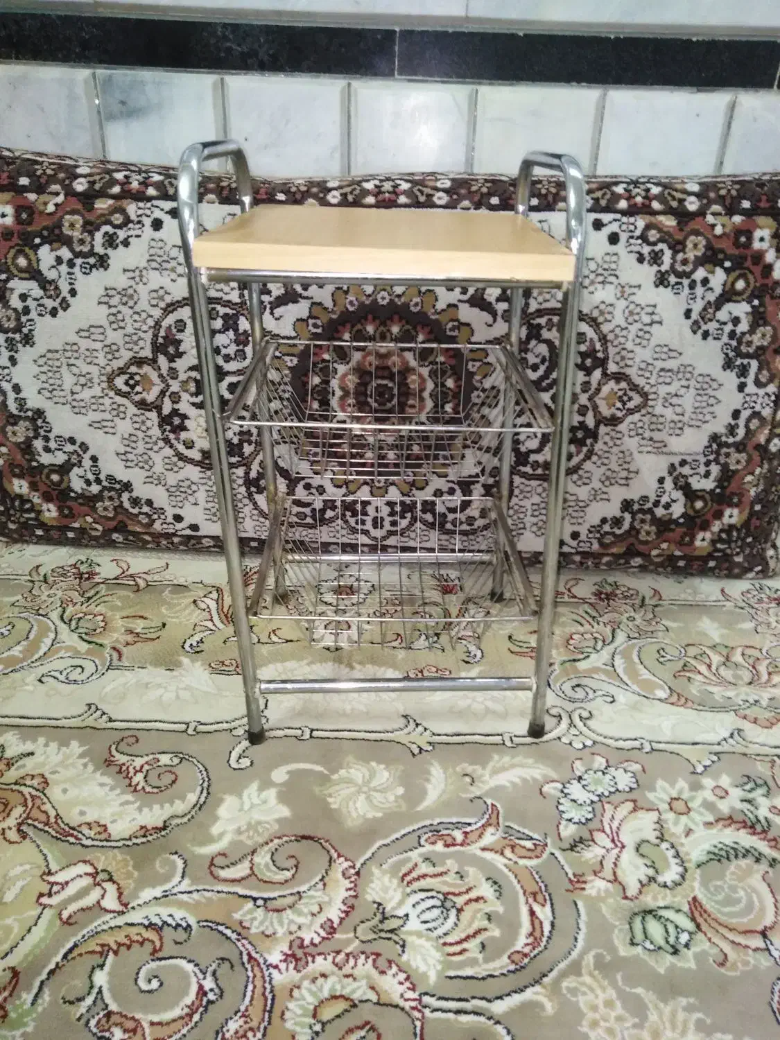 سبد سیب زمینی وپیاز|ظروف نگهدارنده، پلاستیکی، یکبارمصرف|بیرجند, |دیوار