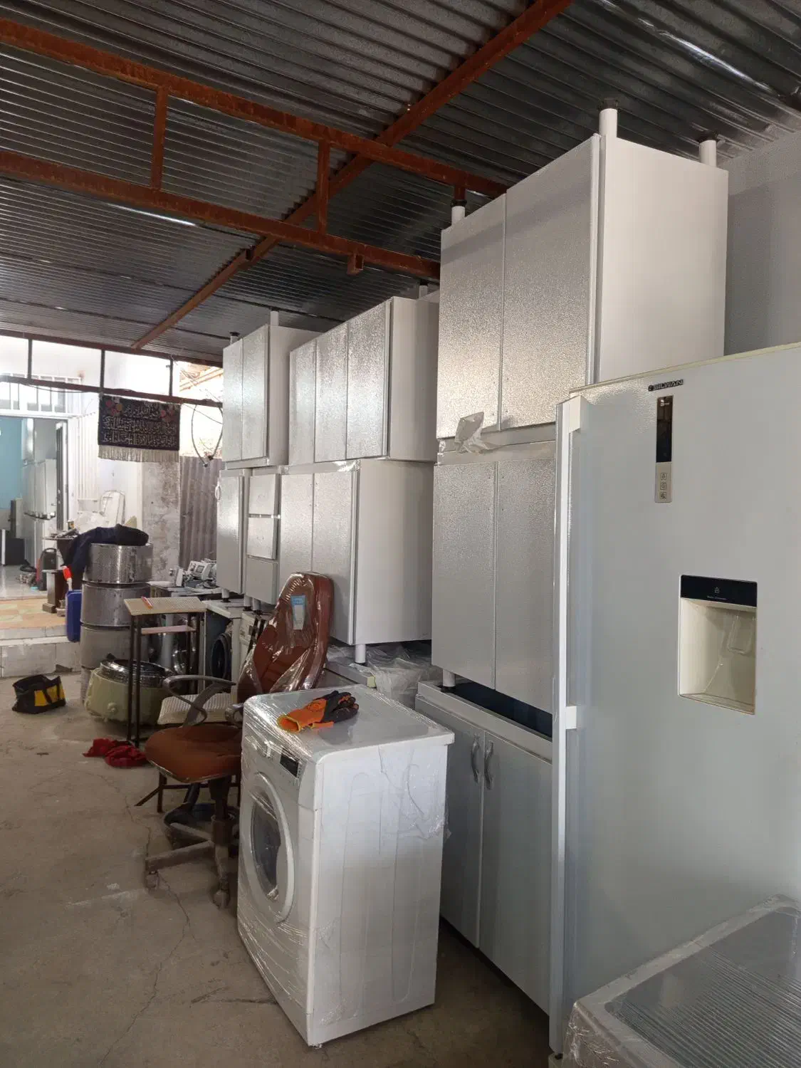 کابینت تمام فلز|آب‌چکان و نظم‌دهنده ظروف|بندر ترکمن, |دیوار