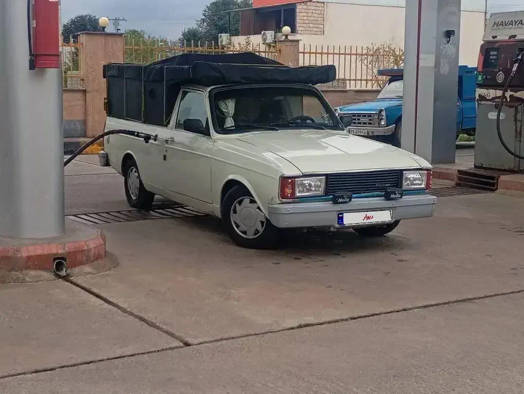 پیکان وانت سفید دوگانه شرکتی|خودرو سواری و وانت|رشت, کوی حسینی|دیوار