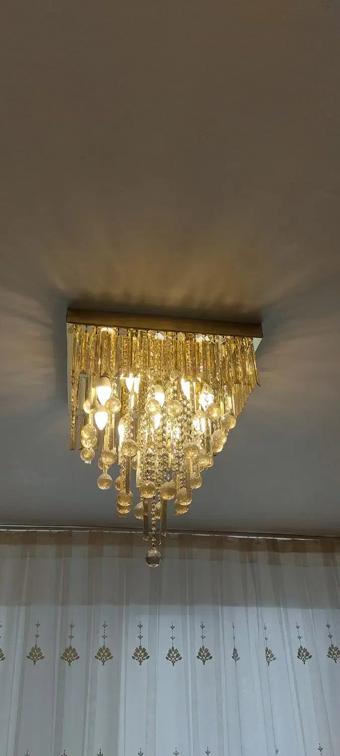 لوستر سقفی کریستالی|لوستر و چراغ آویز|اردبیل, |دیوار