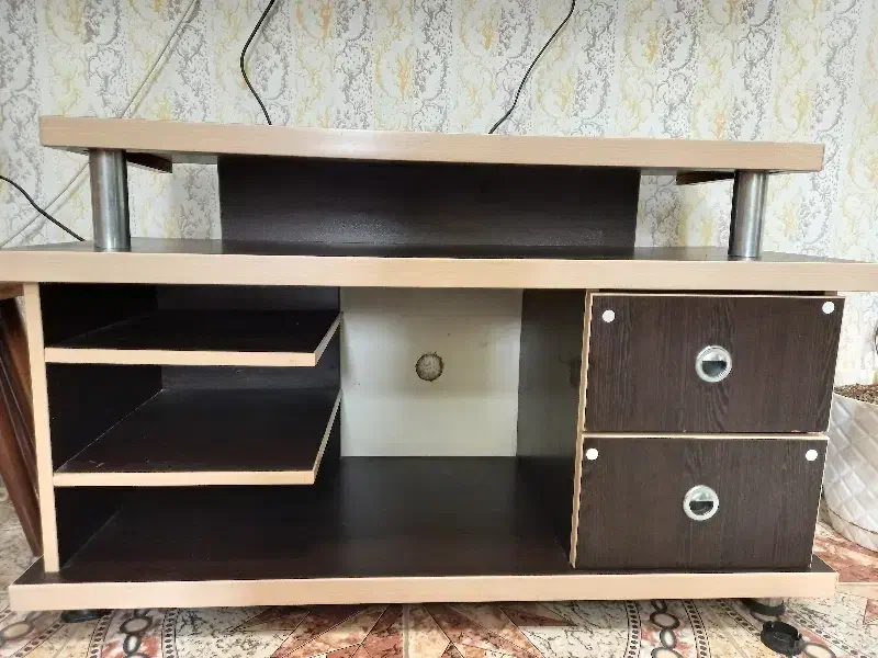 میز تلویزیون چوبی|میز تلویزیون|شفت, |دیوار