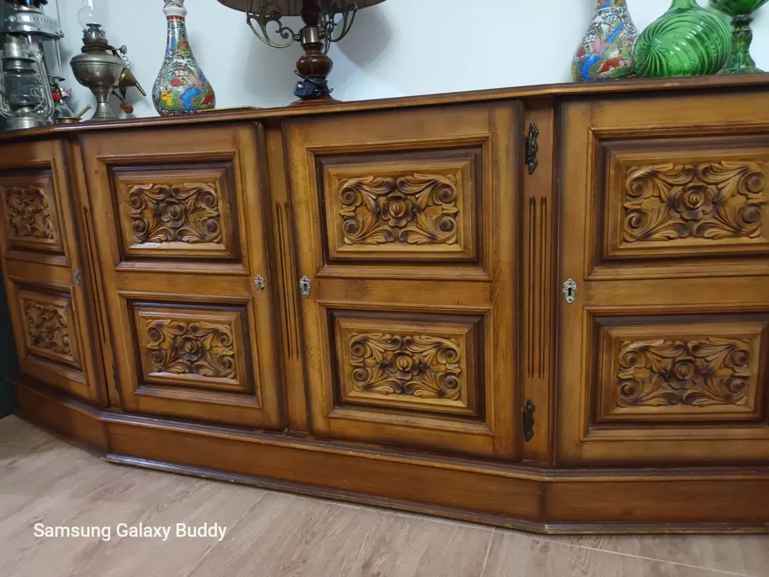 بوفه قدیمی چوب خالص|بوفه، ویترین، کنسول|سنندج, |دیوار