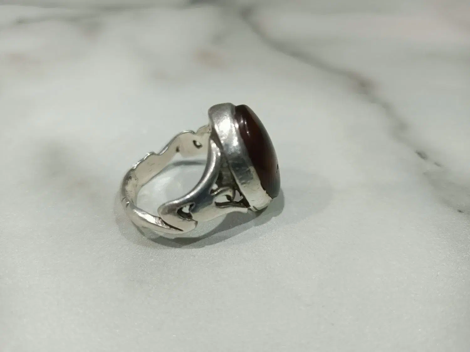 انگشتر نقره مزین به نام حضرت علی (ع)|زیورآلات و اکسسوری|گمیشان, |دیوار