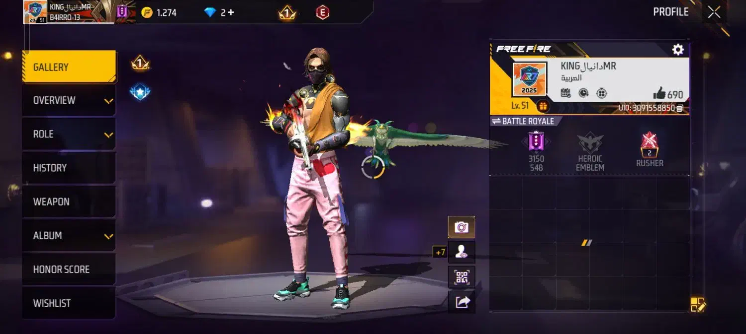 اکانت فری فایر|کنسول، بازی ویدئویی و آنلاین|گنبد کاووس, |دیوار