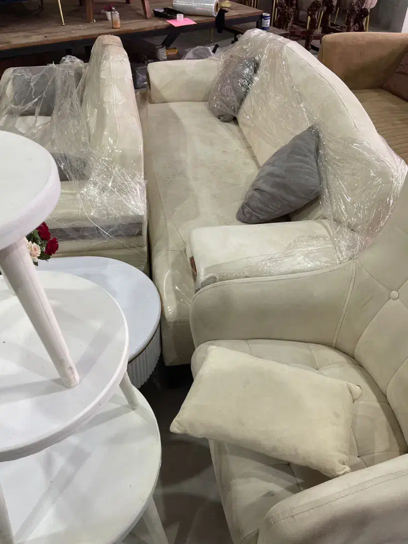 مبل ۷ نفره مدل لاویز رنگ شیری|مبلمان خانگی و میز عسلی|آمل, |دیوار