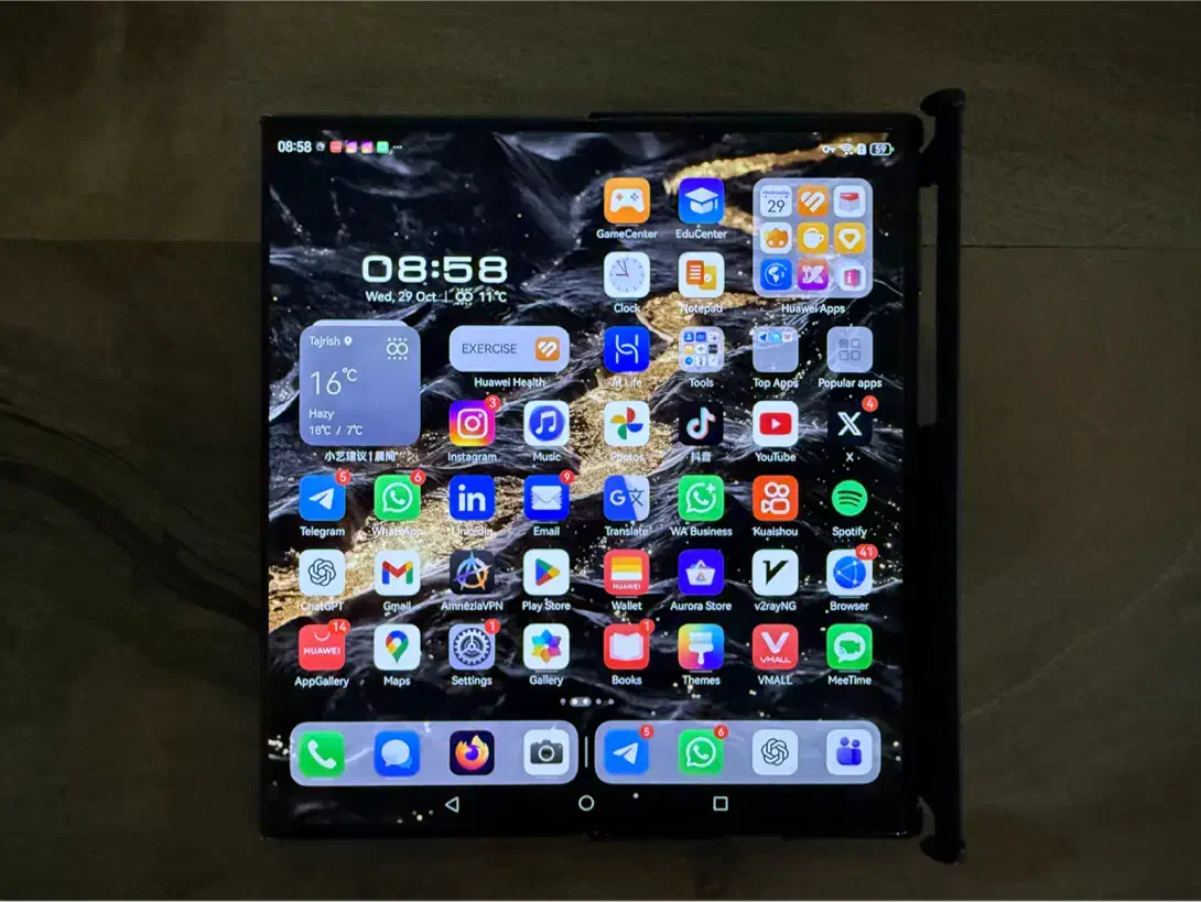 هواوی Mate XT تاشو سهلایه 512GB مشکی|موبایل|تهران, زعفرانیه|دیوار