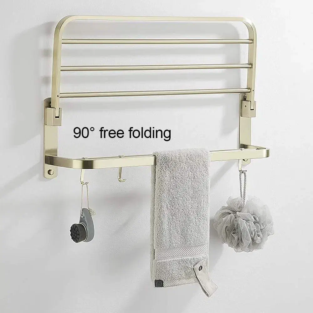 جا حوله و رخت آویز حمام تاشو دو طبقه|لوازم حمام|مشهد, حرم مطهر رضوی|دیوار