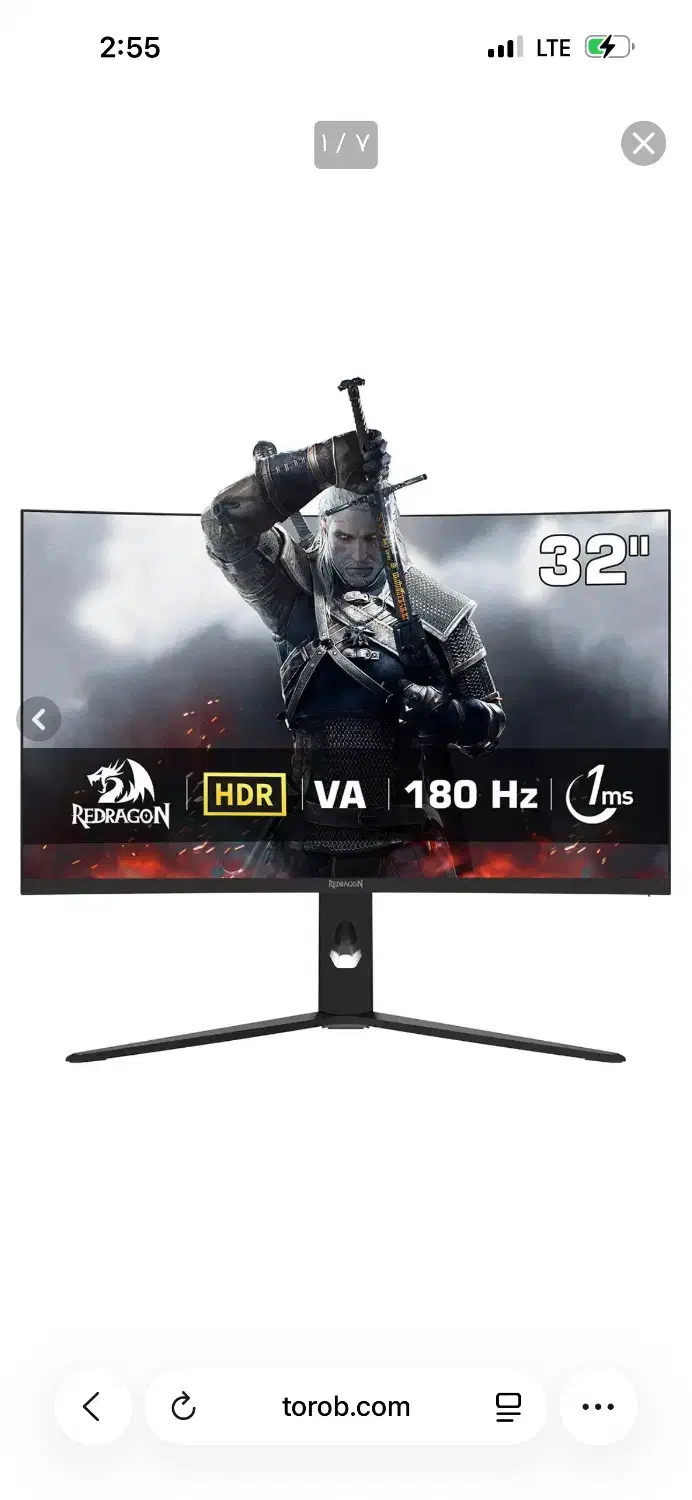 مانیتور‌گیمینگ ۳۲ ردراگونgaming monitor 32|قطعات و لوازم جانبی رایانه|تهران, شهرک مخابرات|دیوار
