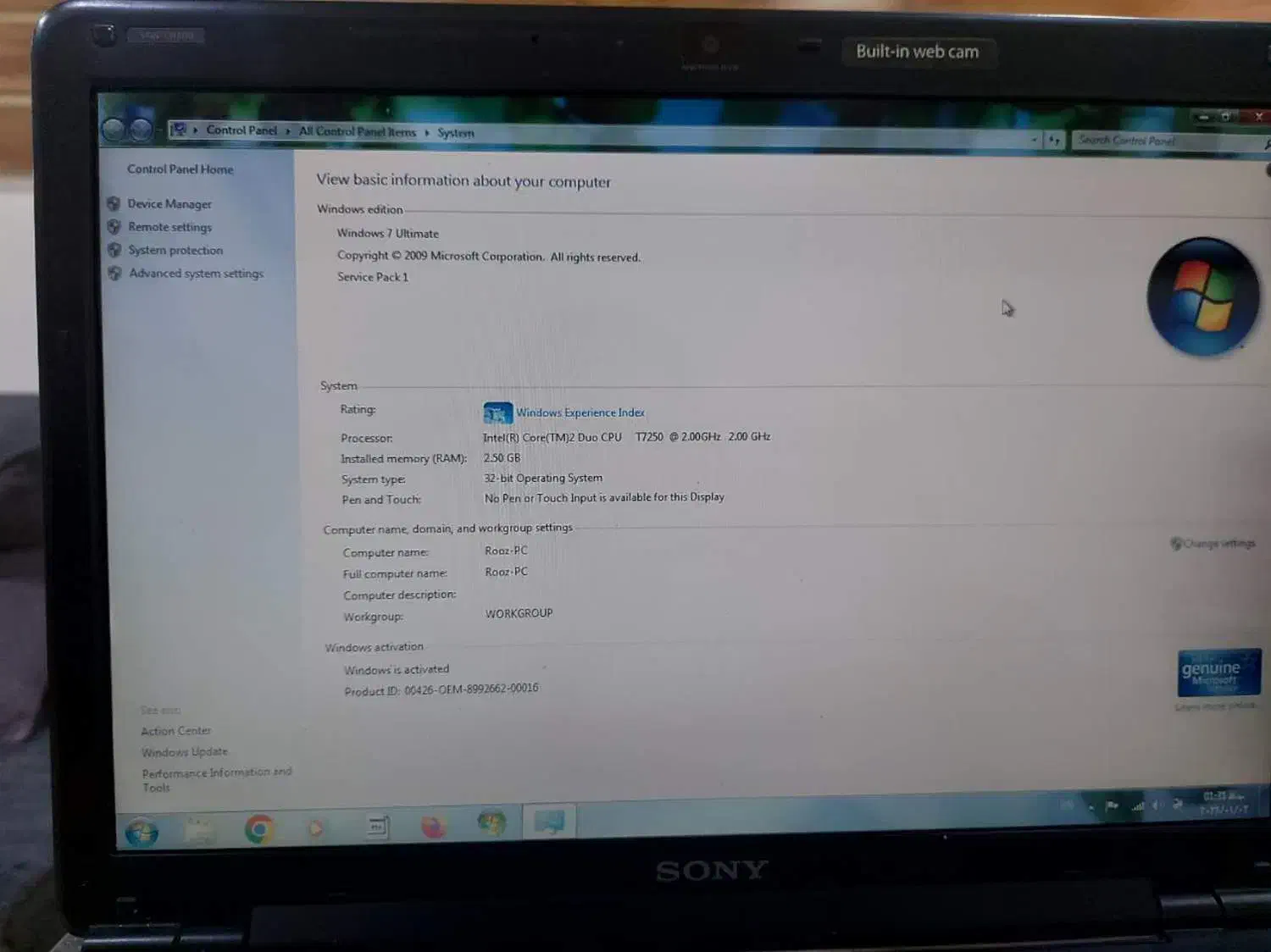لپ تاپ SONY VAIO|رایانه همراه|قم, صادقی|دیوار