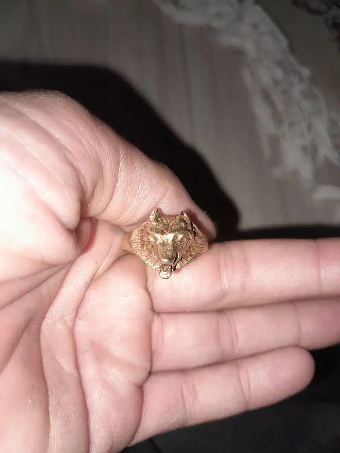 انگشتر مس گرگ|جواهرات|آران و بیدگل, |دیوار