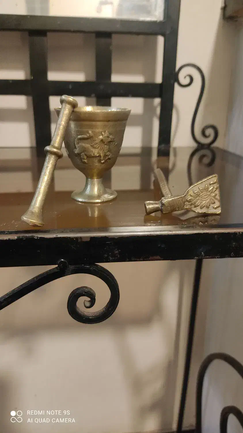 هاون وتبر برنزی وهاون بزرگ وسنگین|کلکسیون اشیاء عتیقه|فردیس, قریشی|دیوار