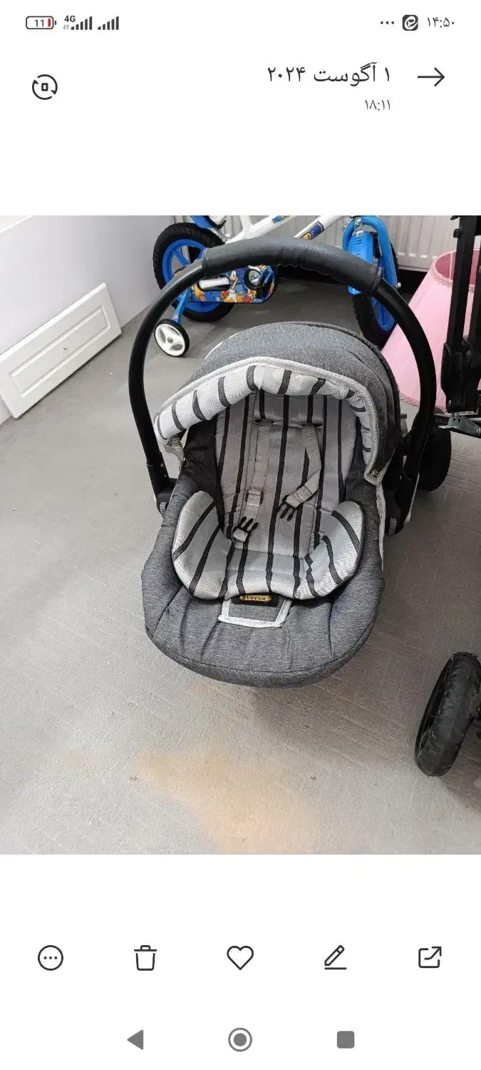 کریر کاملا نو|کالسکه و لوازم جانبی|فولادشهر, مسکن مهر فولادشهر|دیوار