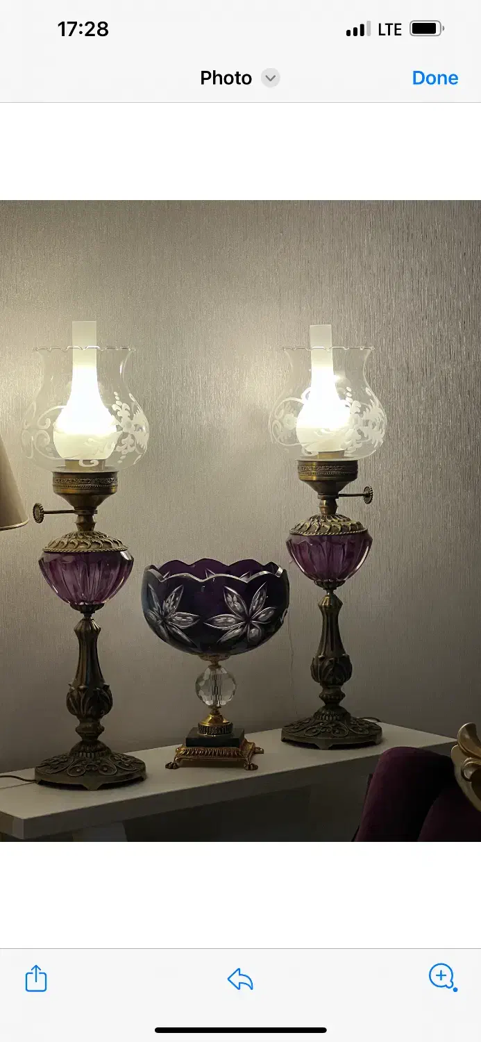 میوه خوری آنتیک بنفش|ظروف سرو و پذیرایی|مشهد, فرهنگ|دیوار