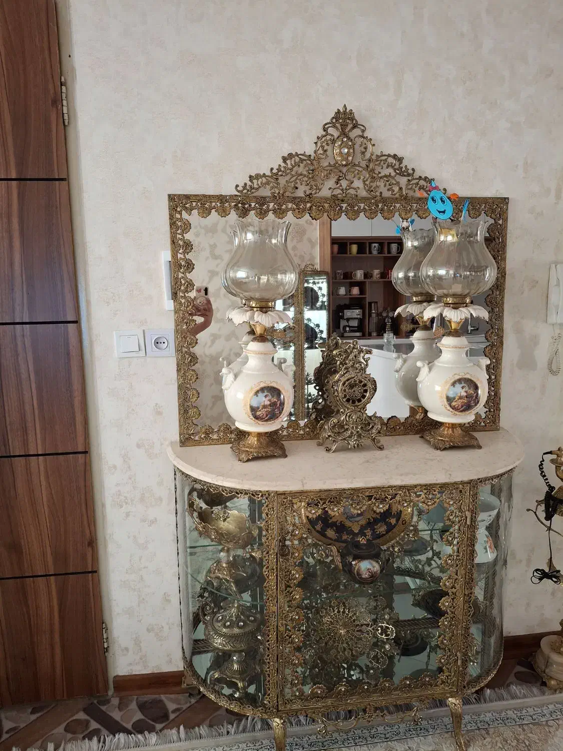 برنجی|بوفه، ویترین، کنسول|پاکدشت, پاکدشت (مامازند)|دیوار