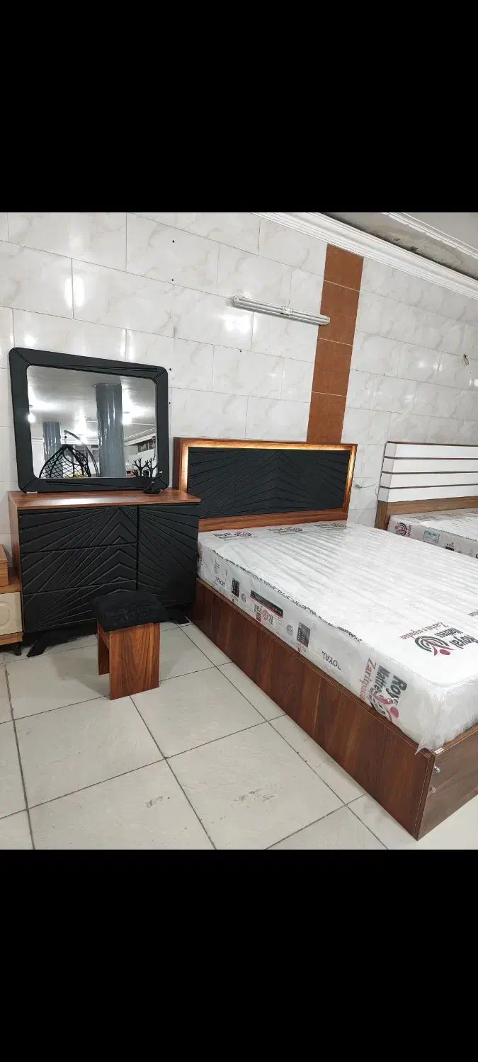 سرویس خواب و تخت دونفره و یک نفره|تخت و سرویس خواب|فولادشهر, فولادشهر|دیوار