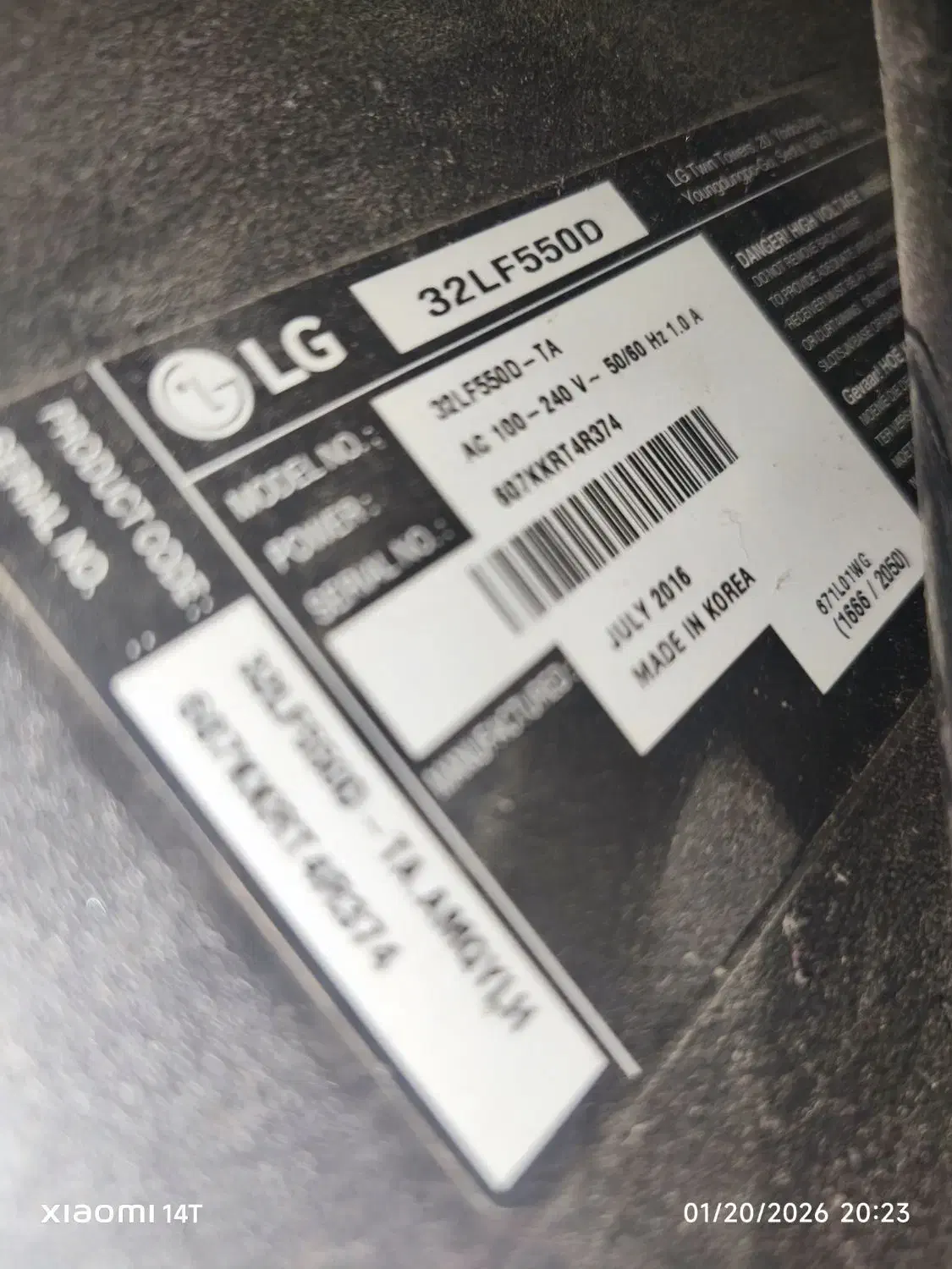 تلوزیون LG led|تلویزیون و پروژکتور|تاکستان, |دیوار