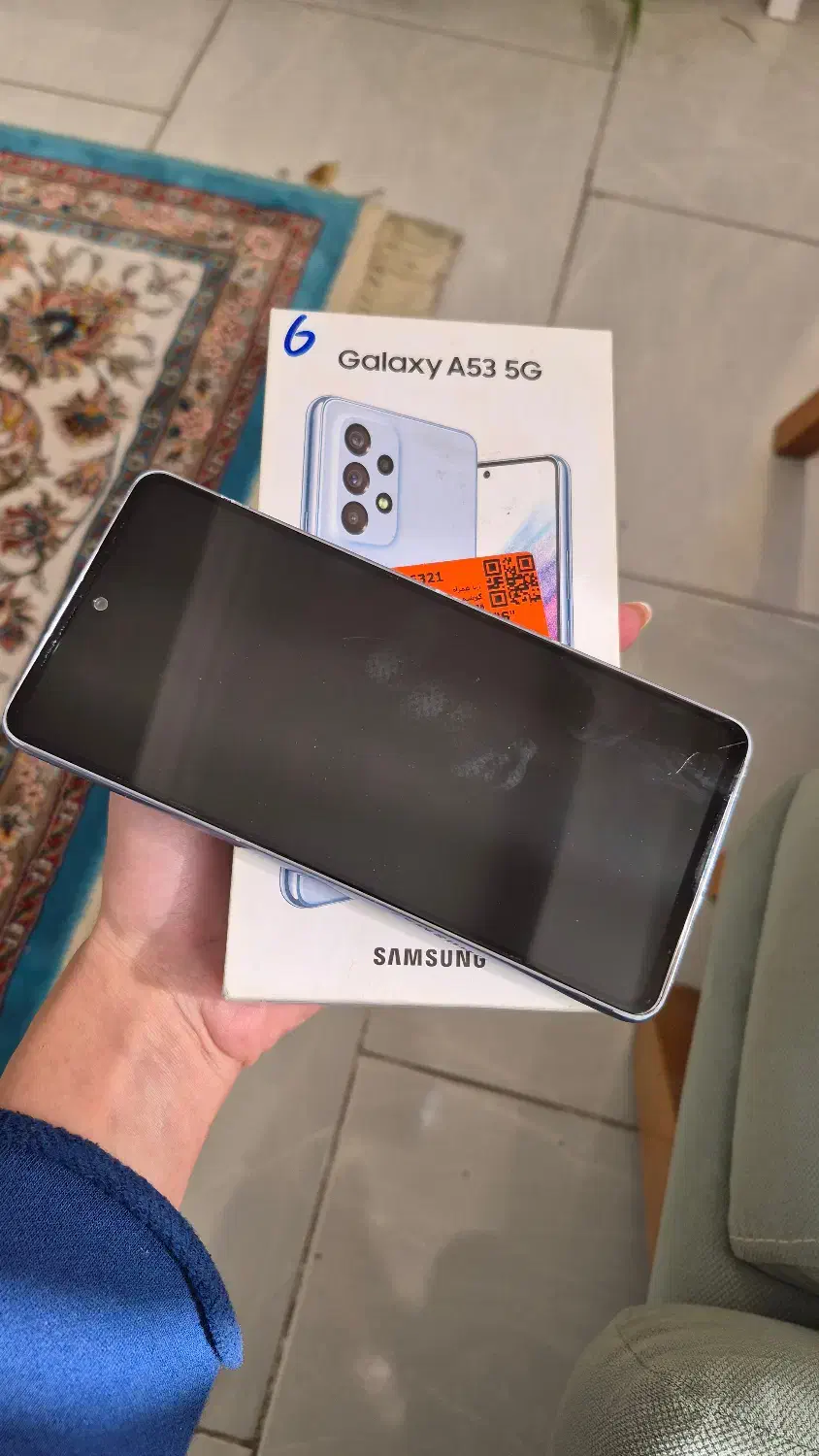 Galaxy A53 5g دوسیم کارت ۱۲۸ گیگ سالم. بدون تعمیر|موبایل|تهران, عباسآباد|دیوار
