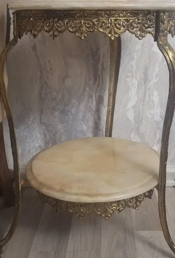 میز برنز مرمر دو طبقه شیک|میز تلفن|تبریز, |دیوار