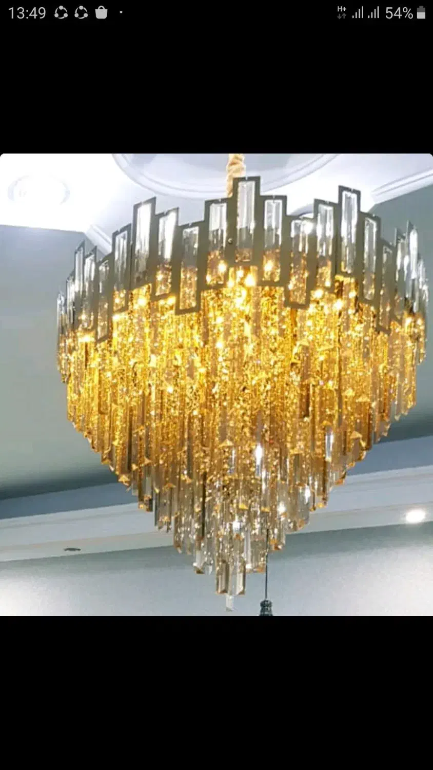 لوستر تمام کریستال هفت میلیون|لوستر و چراغ آویز|پردیس, فاز ۱|دیوار