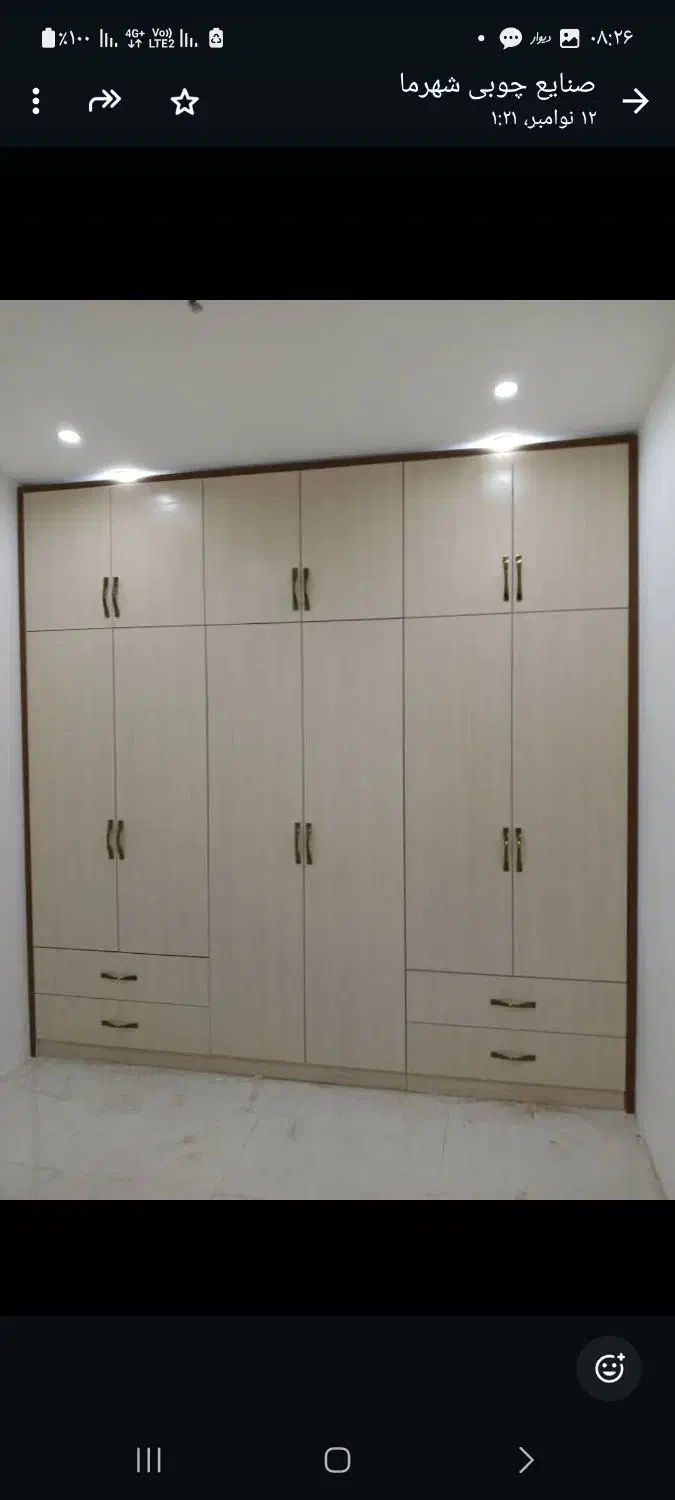 فروش کمد دیواری باکسی ثابت مستقیم کارگاه|جاکفشی، کمد، دراور|قم, سید معصوم|دیوار