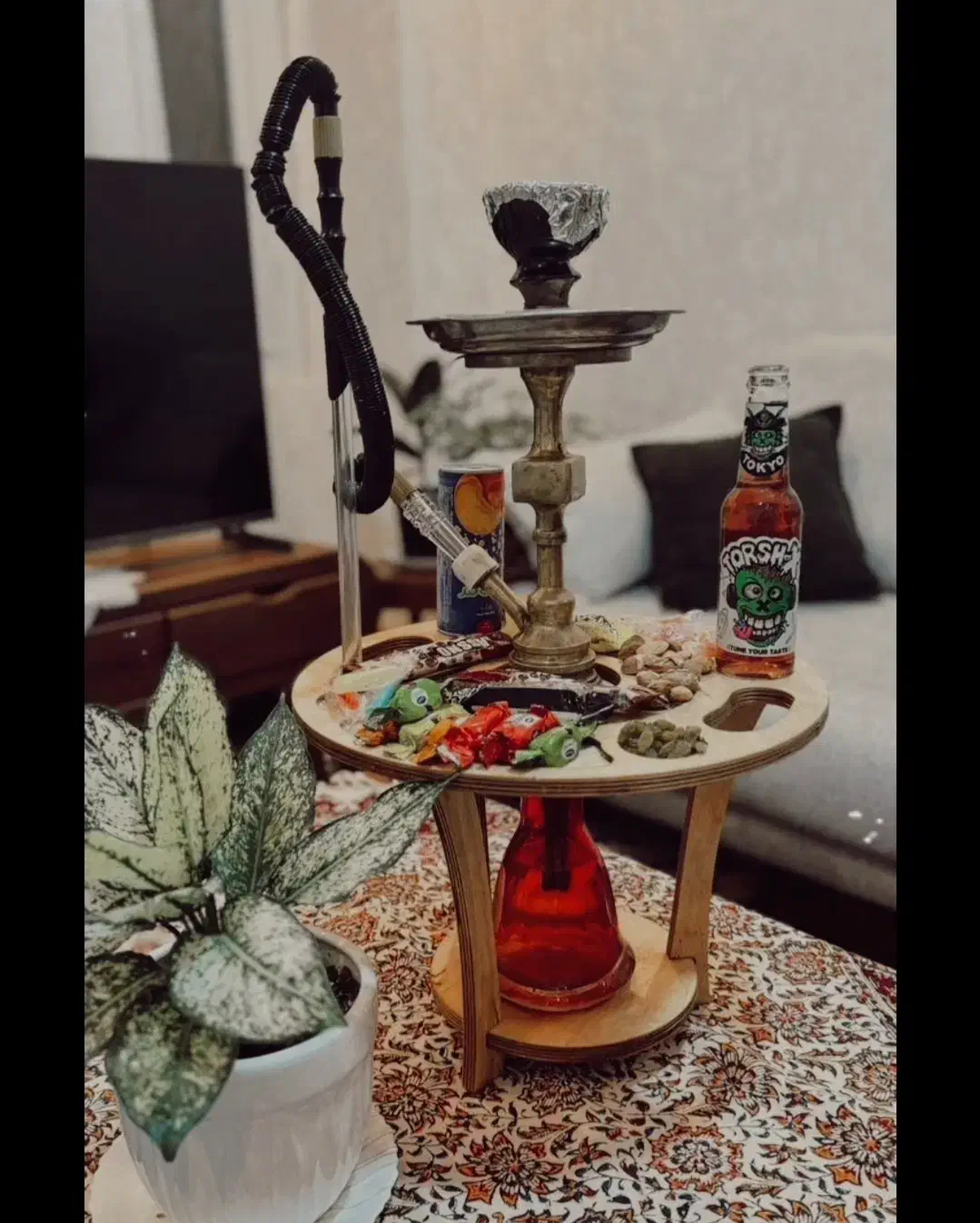 استند مزه و قلیون متحرک|کلکسیون و سرگرمی|جیرفت, |دیوار