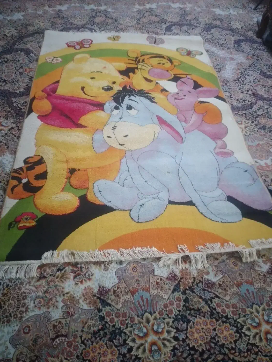 فرش ۴ متری کودک|فرش|آستانه اشرفیه, |دیوار