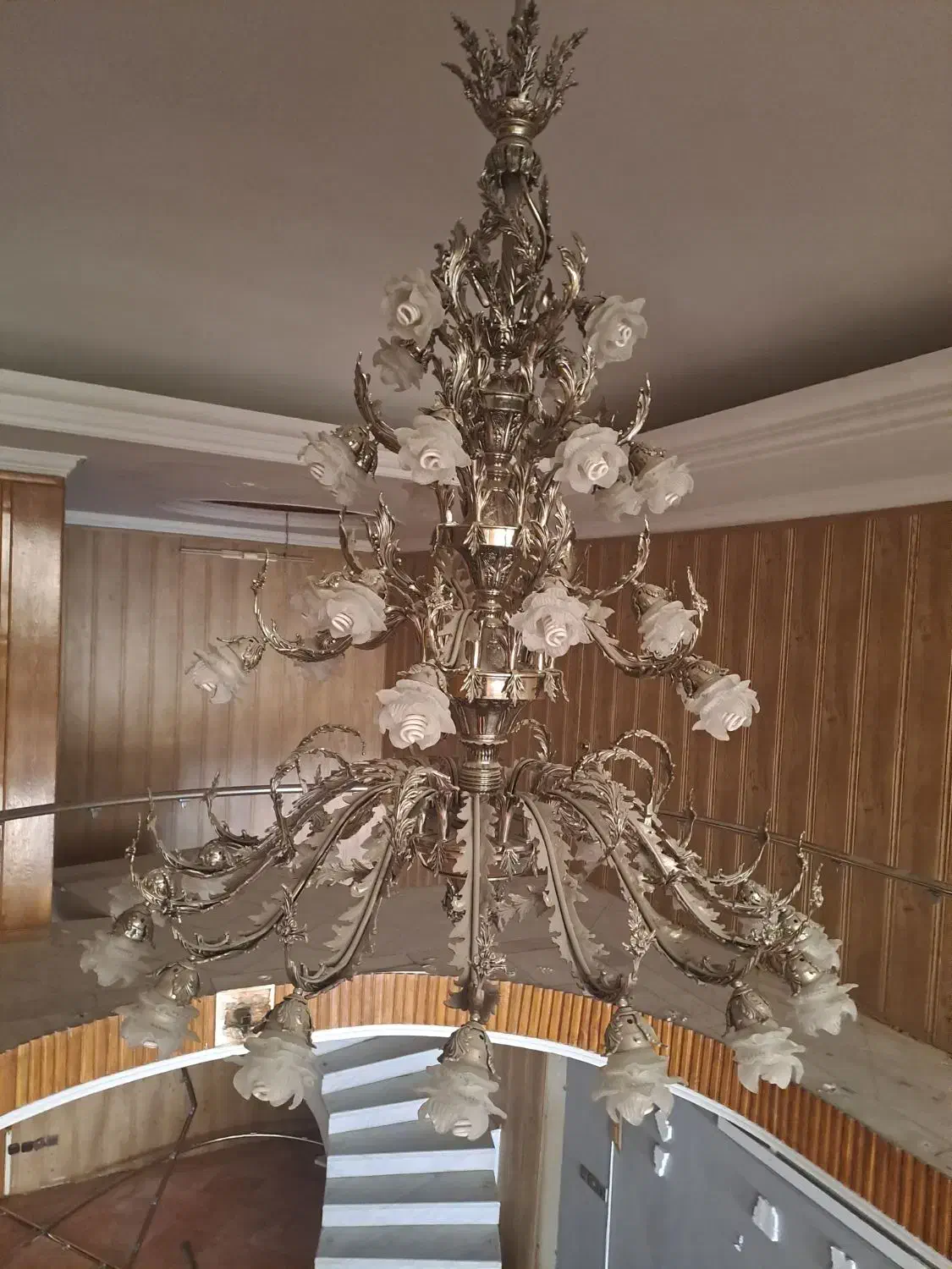 لوستر عتیقه تمام برنج دنیای نور|لوستر و چراغ آویز|مشهد, آزادشهر|دیوار