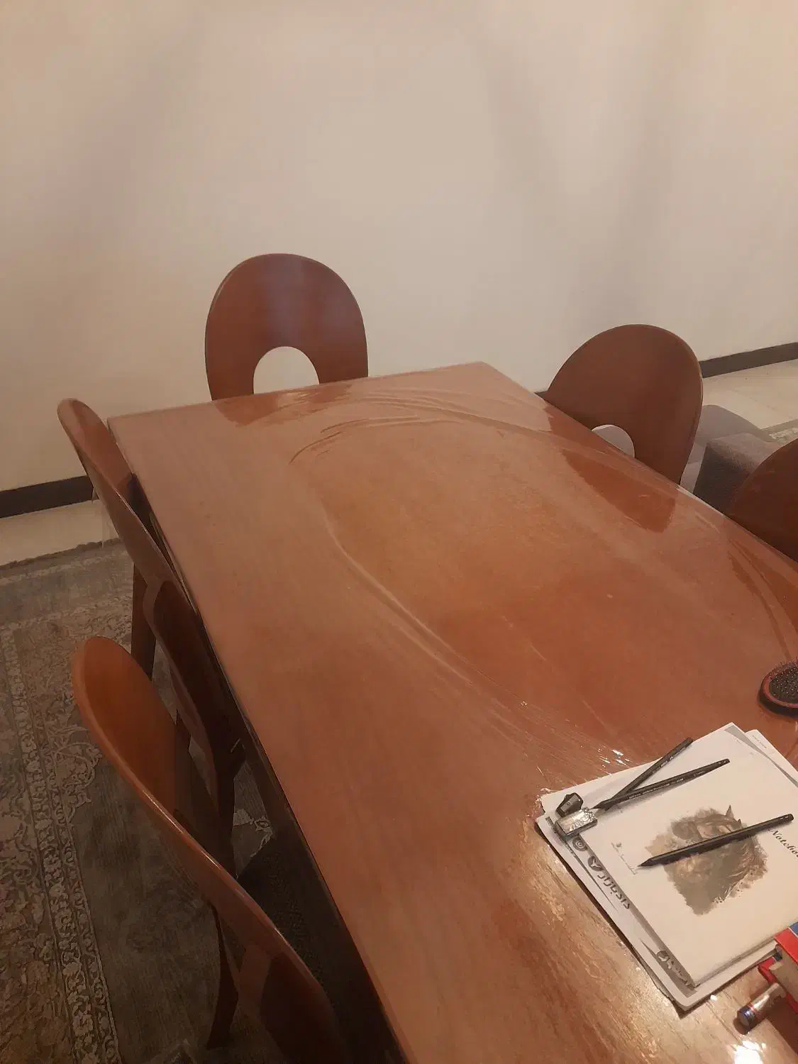 میزناهارخوری ۶نفره  مدل نعل اسب|میز و صندلی غذاخوری|اسلام‌شهر, شهرک سعیدیه|دیوار