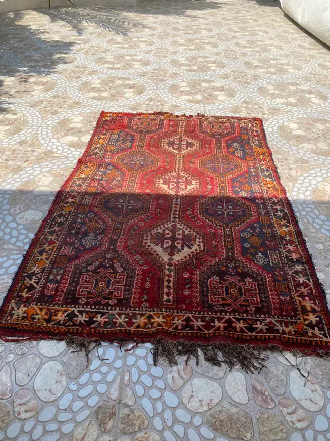 قالی دستباف قدیمی|فرش|لار, |دیوار