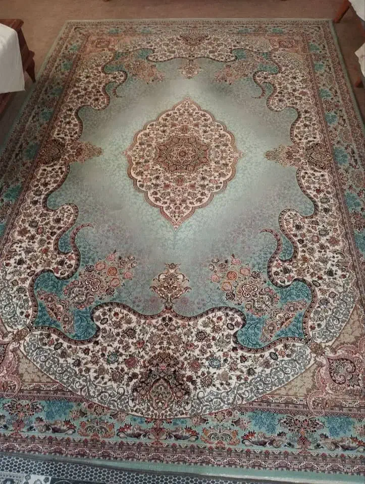 دوفرش۶متری ابریشم سه بعدی|فرش|میانه, |دیوار