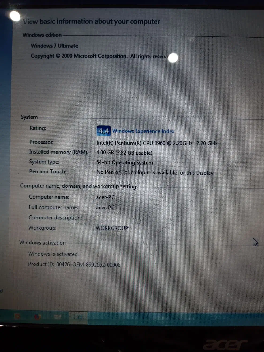 لپ تاپ acer|رایانه همراه|کرج, سی متری صنعتکاران|دیوار