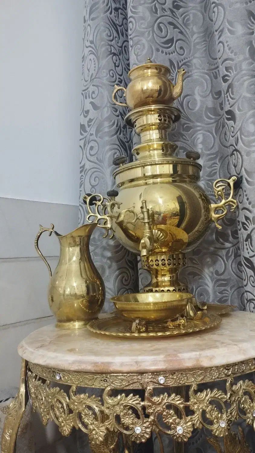 فروش سماور برنجی|سماور، چای‌ساز، قهوه‌ساز|خمین, |دیوار