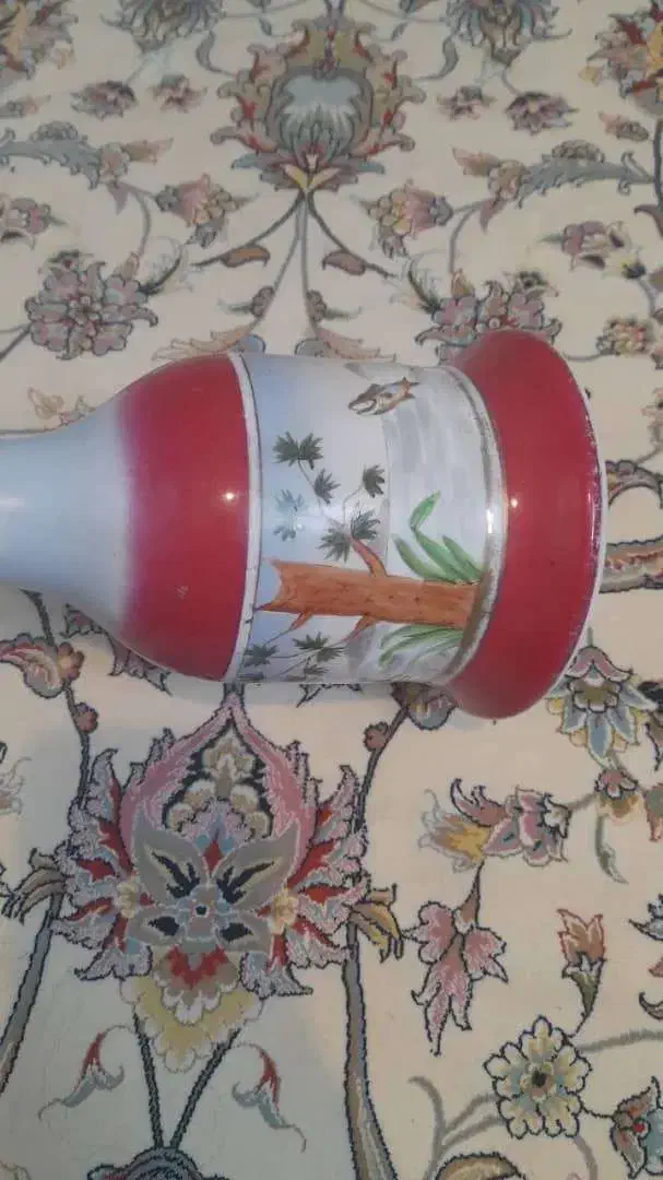 کوزه قلیان قجری وسرقلیان|کلکسیون اشیاء عتیقه|بروجرد, |دیوار