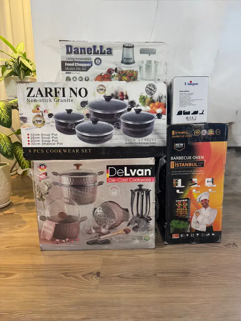 ست کامل، دوعدد سرویس قابلمه،خردکن و کباب پز،جهیزیه|ظروف پختوپز|تبریز, |دیوار