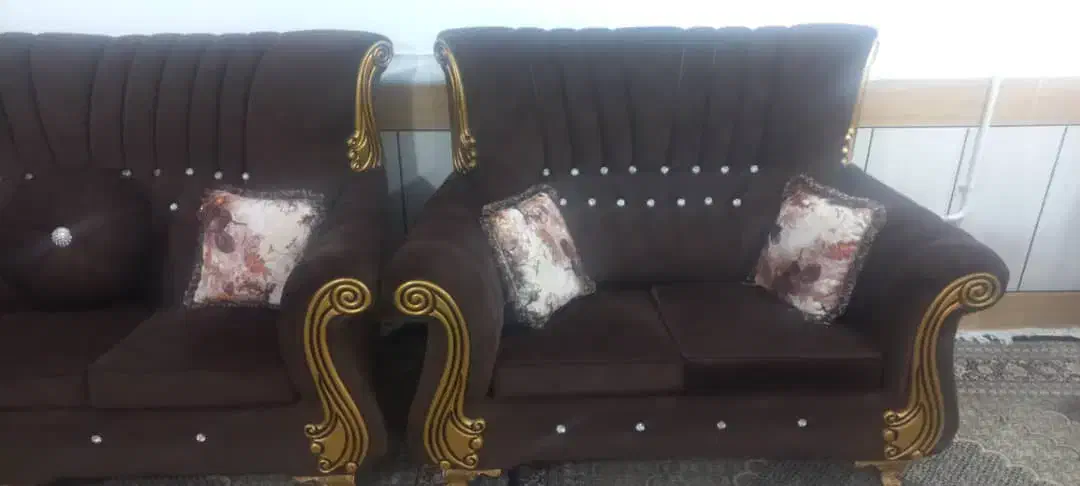 مبل سلطنتی۷نفره|مبلمان خانگی و میز عسلی|شوشتر, |دیوار