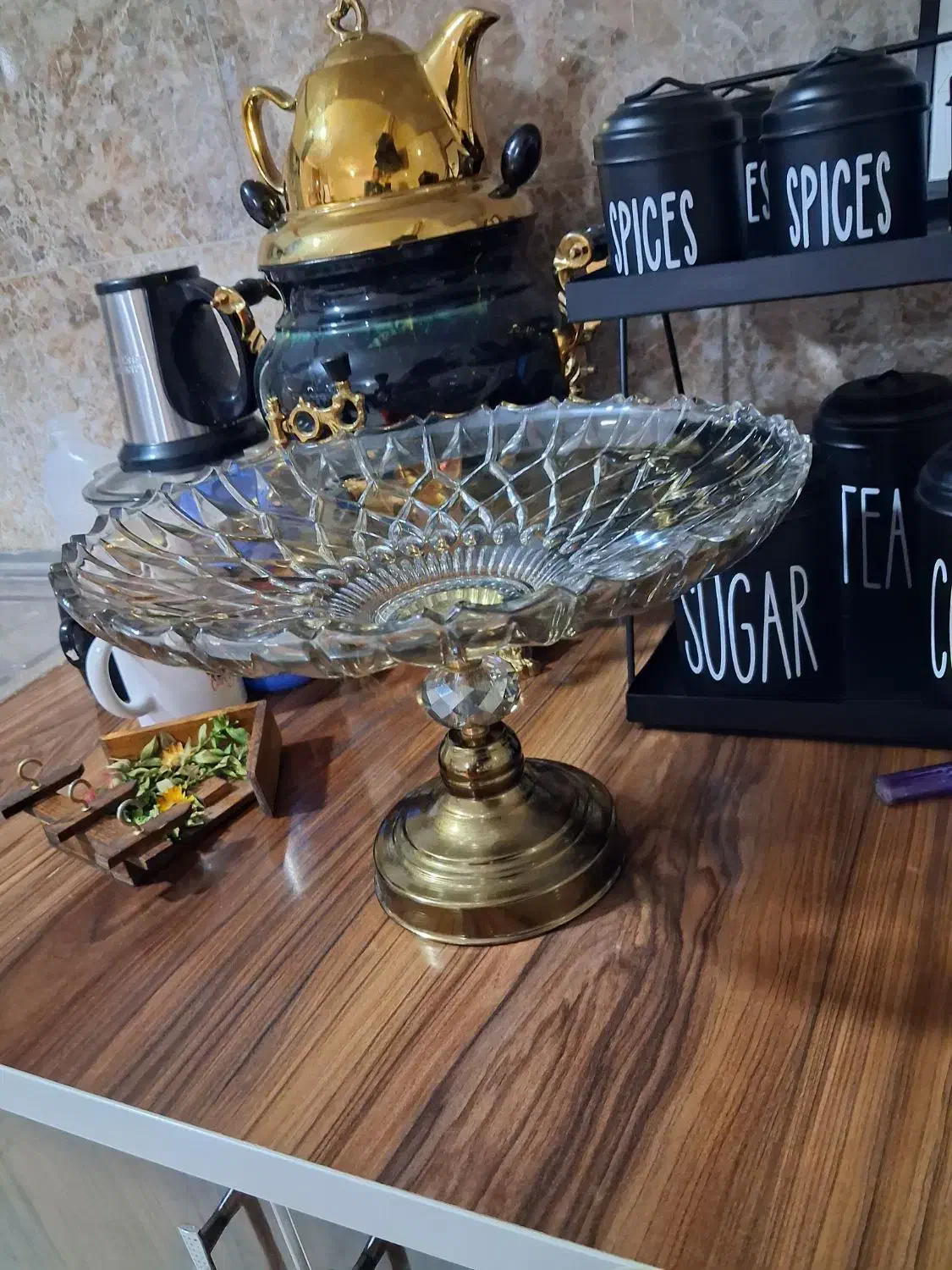 میوه خوری شامپاینی بزرگ|ظروف سرو و پذیرایی|مشکیندشت, |دیوار