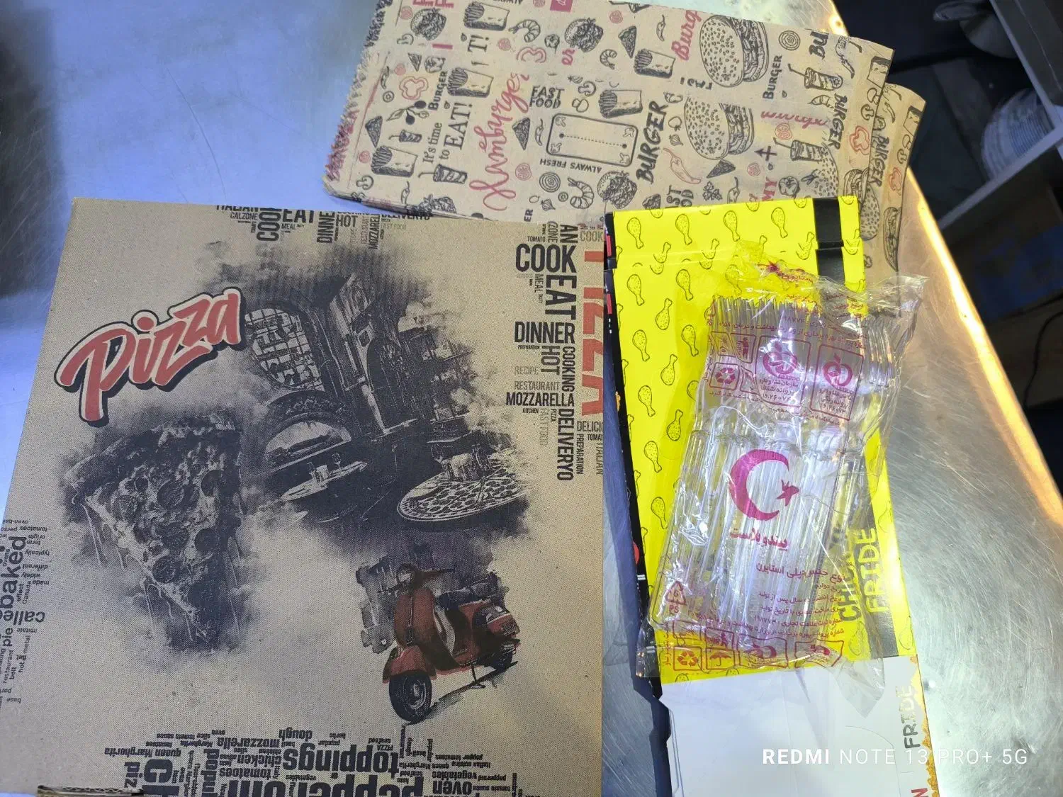 جعبه پیتزا-ظروف یکبار مصرف|ظروف نگهدارنده، پلاستیکی، یکبارمصرف|فردیس, فردیس|دیوار