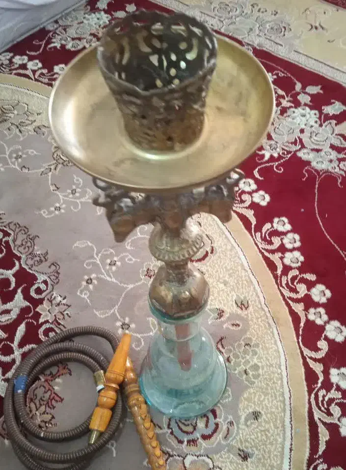 قلیان برنجی|کلکسیون اشیاء عتیقه|قرچک, باقرآباد|دیوار