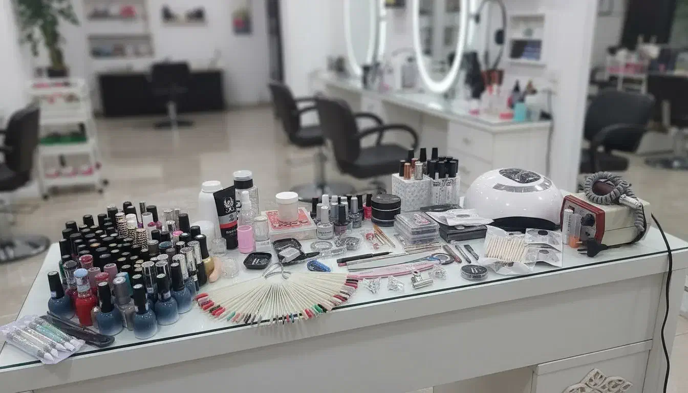 لوازم کاشت ناخن کامل|آرایشگاه و سالن‌های زیبایی|نطنز, |دیوار