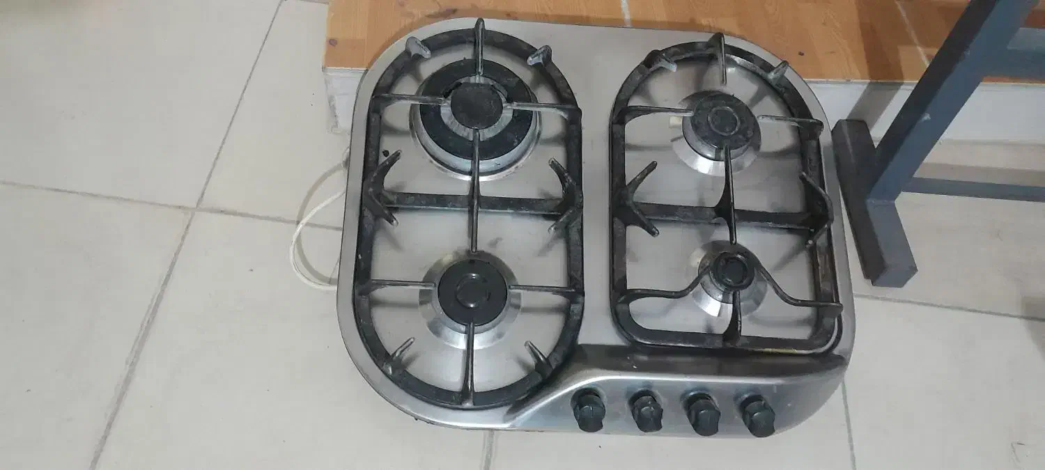 گاز صفحه ای ۴شعله استیل|اجاق گاز و لوازم برقی پخت‌وپز|ایلام, |دیوار