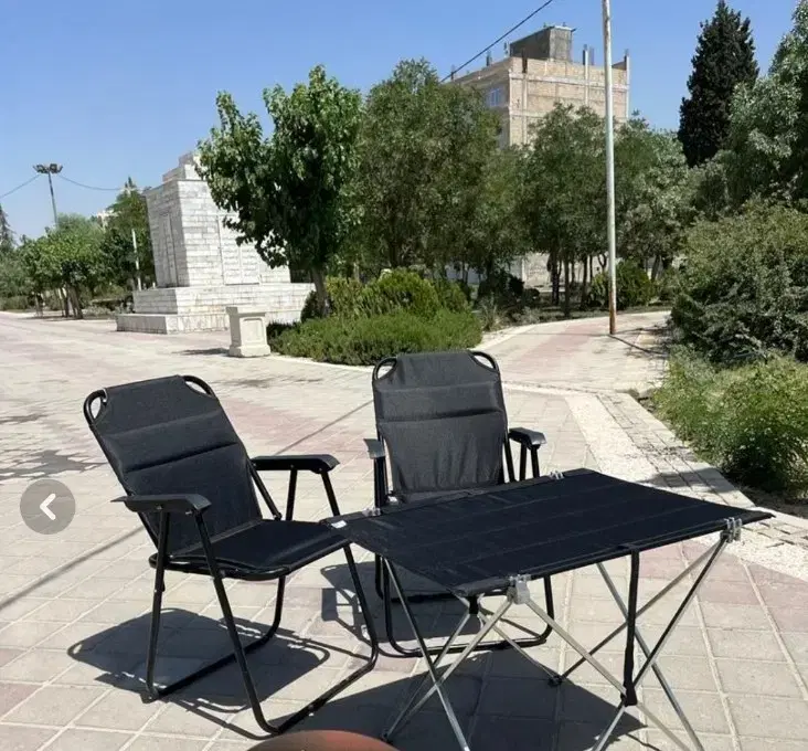 ست 4 نفره میز با صندلی 10فنر و فنر زیر نشیمنگاه|کوهنوردی و کمپینگ|قم, شاه ابراهیم|دیوار