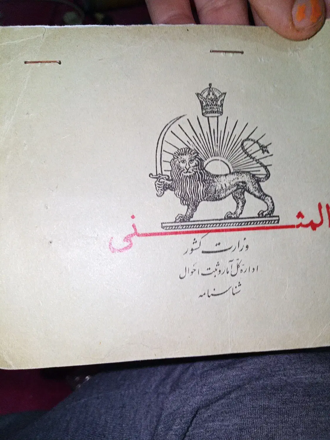 شناسنامه سال ۱۲۹۵ کلکسیون|کلکسیون اشیاء عتیقه|بومهن, |دیوار