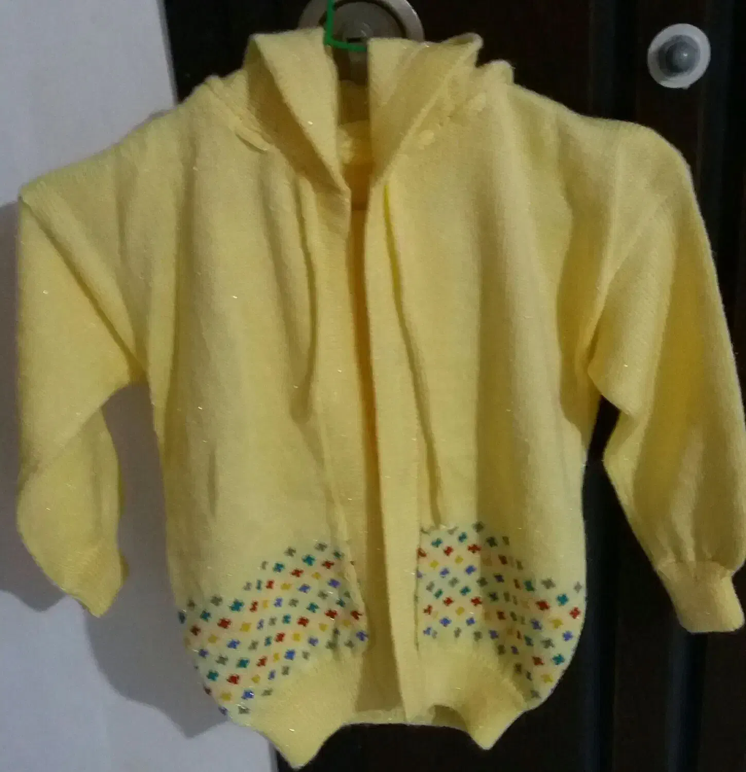 لباس بافتنی کلاه دار با شلوار بچه گانه|کفش و لباس بچه|قائم‌شهر, |دیوار